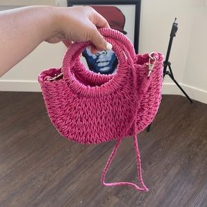 Pink beach bag
